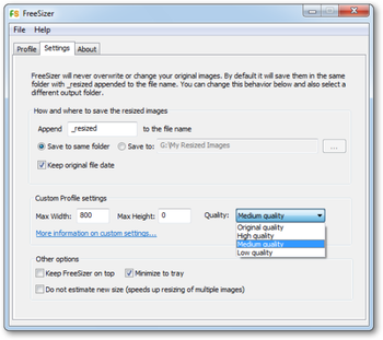 FreeSizer Portable screenshot 2