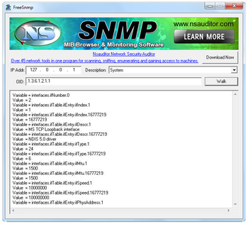 FreeSnmp screenshot 2