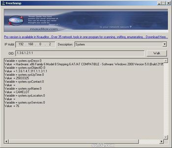 FreeSnmp screenshot 2