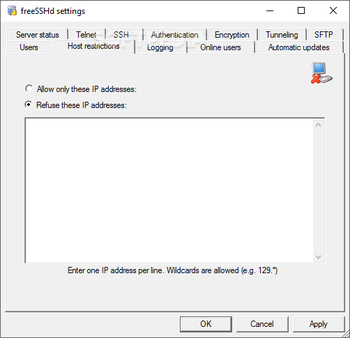 freeSSHD screenshot 2
