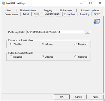 freeSSHD screenshot 8
