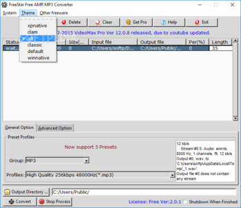 FreeStar AMR MP3 Converter screenshot 3