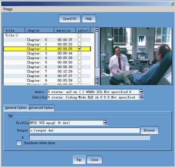 FreeStar Free DVD Ripper screenshot