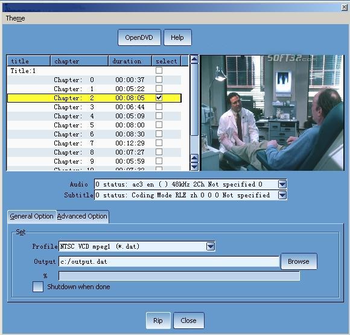 FreeStar Free DVD Ripper screenshot 2