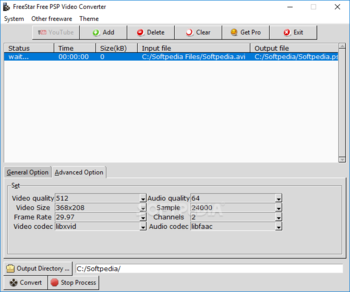 FreeStar Free PSP Video Converter screenshot 2