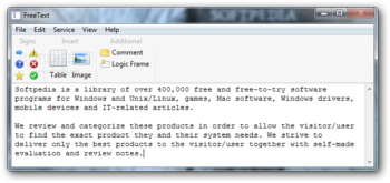 FreeText screenshot