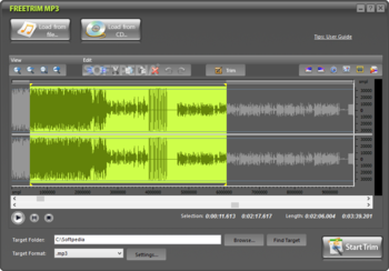 FreeTrim MP3 screenshot