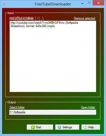 FreeTubeDownloader screenshot