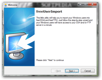 freeUserImport screenshot