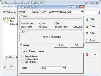 Freeware Burner screenshot 6