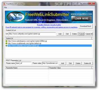 FreeWebLinkSubmitter screenshot