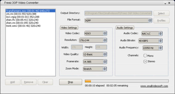 Freez 3GP Video Converter screenshot