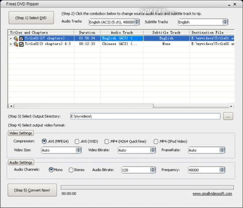 Freez DVD Ripper screenshot 2