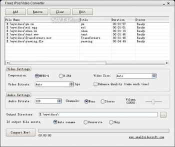Freez iPod Video Converter screenshot 2