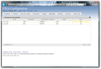 Freezer Web Access screenshot 11