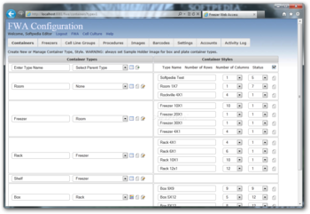 Freezer Web Access screenshot 6