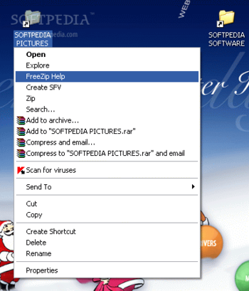 FreeZip screenshot