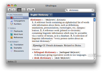 French-English Dictionary by Ultralingua for Mac screenshot 3