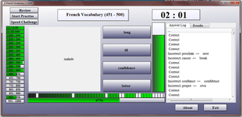 French Vocabulary 1-1000 screenshot