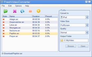 FreshVideoConverter screenshot