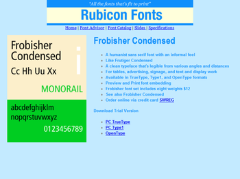 Frobisher Condensed Font TT screenshot 2