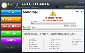 Frontline Reg Cleaner screenshot 2