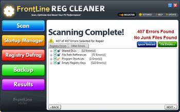 Frontline Reg Cleaner screenshot 3