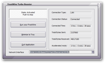 FrostWire Turbo Booster screenshot