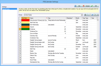 FRSCalendar screenshot 3