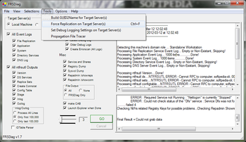 FRSDiag screenshot 2