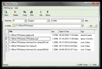 FRSFileList screenshot