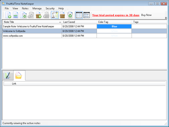 FruitfulTime NoteKeeper screenshot 2