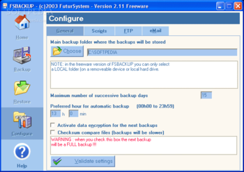 FS Backup screenshot