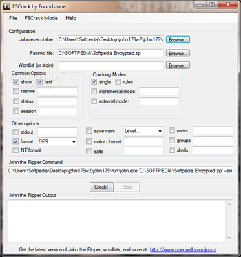 FSCrack screenshot