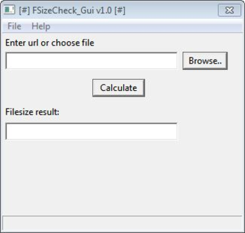 FsizeCheck screenshot
