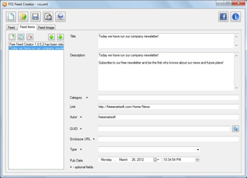 FSS Feed Creator screenshot 3