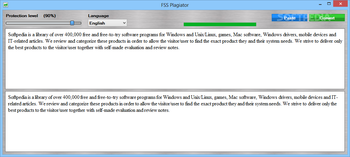 FSS Plagiator screenshot 2