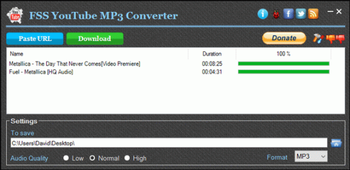 FSS YouTube MP3 Converter screenshot
