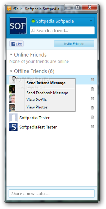 fTalk screenshot