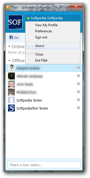 fTalk screenshot 2