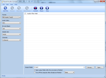 Ftosoft Audio Convert screenshot