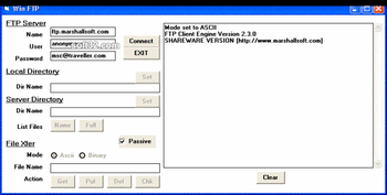 FTP Client Engine for Visual dBase screenshot 2