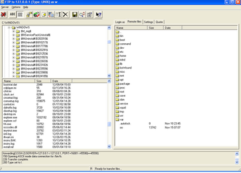 FTP client for windows by Labtam ProFTP screenshot