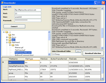 Ftp Downloader screenshot 2