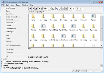 FTP Explorer screenshot 2
