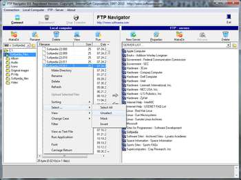 FTP Navigator screenshot