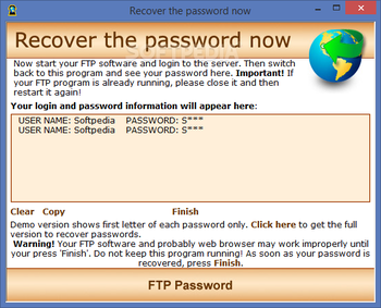 FTP Password screenshot 3