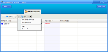 FTP Password Recovery Master screenshot 2
