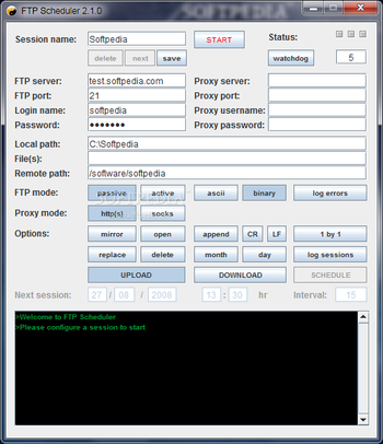 FTP Scheduler screenshot