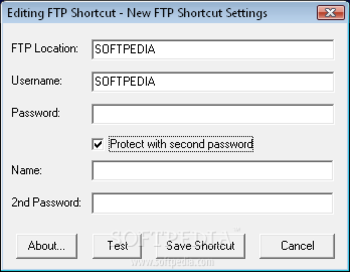 FTP Shortcut screenshot